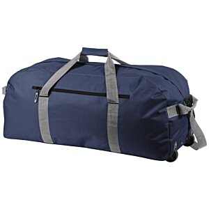 Additional Image 2 - a blue duffel bag with grey straps