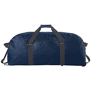 Additional Image 4 - a blue duffel bag with black straps