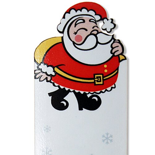Additional Image 2 - a white rectangular object with a cartoon of a santa claus