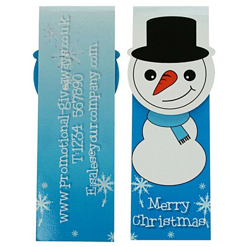 Additional Image 1 - a bookmark with a snowman on it