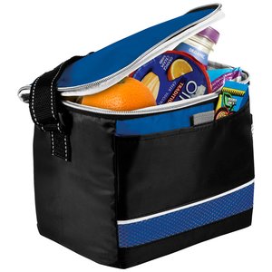 Additional Image 1 - a black and blue cooler with a blue stripe