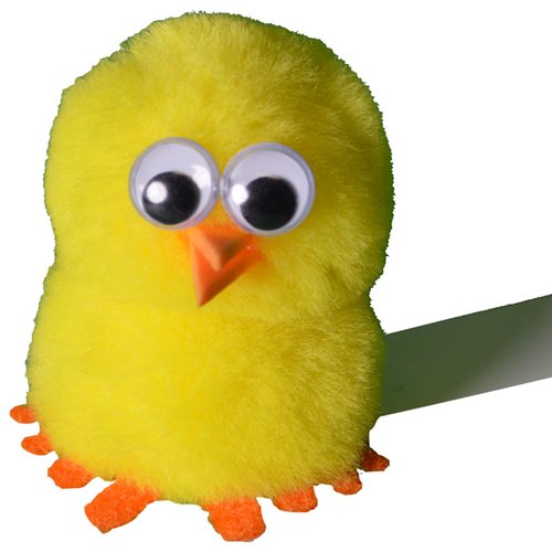Additional Image 1 - a yellow stuffed animal with googly eyes