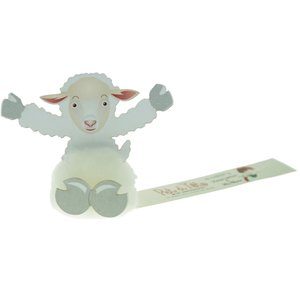 Additional Image 3 - a white stuffed animal with arms and legs