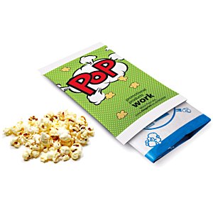 Additional Image 1 - a green and white package of popcorn