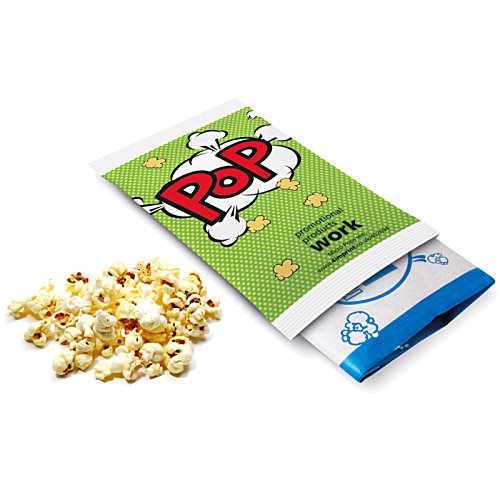 Additional Image 1 - a green and white package of popcorn