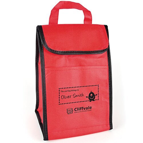 Additional Image 1 - a red bag with black trim