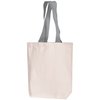 View Image 11 of 14 of DISC Natural Cotton Shopper with Coloured Handles - Portrait