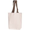 View Image 14 of 14 of DISC Natural Cotton Shopper with Coloured Handles - Portrait