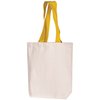 View Image 3 of 14 of DISC Natural Cotton Shopper with Coloured Handles - Portrait
