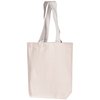View Image 4 of 14 of DISC Natural Cotton Shopper with Coloured Handles - Portrait