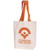 View Image 7 of 14 of DISC Natural Cotton Shopper with Coloured Handles - Portrait