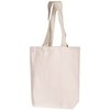 View Image 9 of 14 of DISC Natural Cotton Shopper with Coloured Handles - Portrait