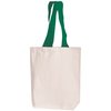 View Image 10 of 14 of DISC Natural Cotton Shopper with Coloured Handles - Portrait