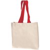 View Image 5 of 14 of DISC Natural Cotton Shopper with Coloured Handles - Landscape