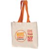 View Image 6 of 14 of DISC Natural Cotton Shopper with Coloured Handles - Landscape