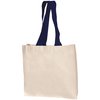 View Image 7 of 14 of DISC Natural Cotton Shopper with Coloured Handles - Landscape