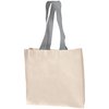 View Image 10 of 14 of DISC Natural Cotton Shopper with Coloured Handles - Landscape