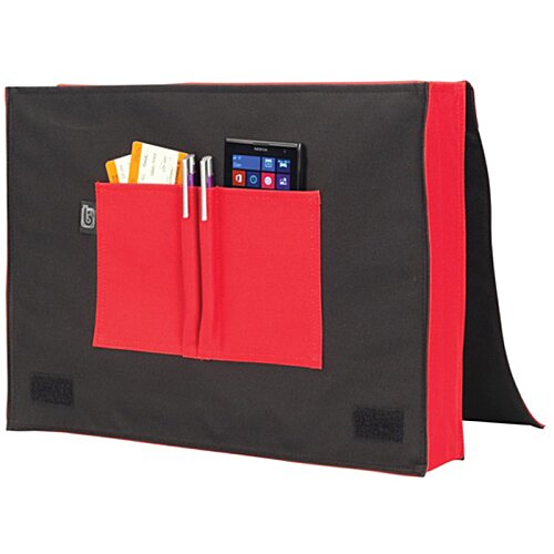 Additional Image 1 - a red and black folder with a pocket