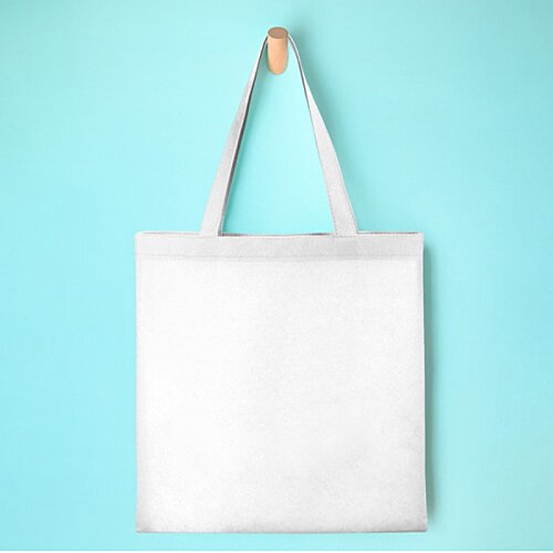 Additional Image 1 - a white bag on a blue wall