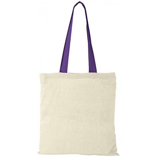 Additional Image 1 - a white bag with purple handles