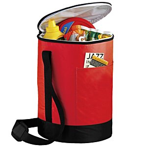 Additional Image 2 - a red and black trash can