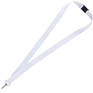 Additional Image 3 - a white lanyard with a black square on it