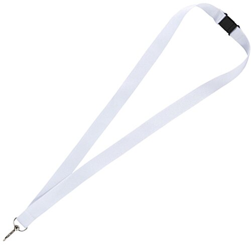 Additional Image 3 - a white lanyard with a black square on it