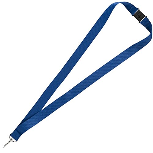 Additional Image 4 - a blue lanyard with a metal tip