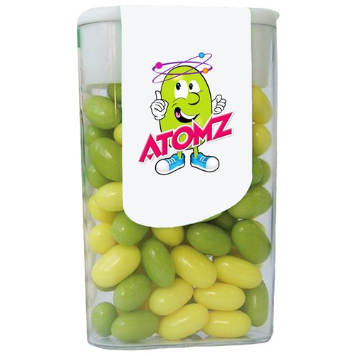 Additional Image 2 - a plastic container of green and yellow candies