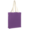 a purple bag with handles