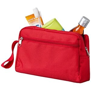 Additional Image 3 - a red bag with various items inside