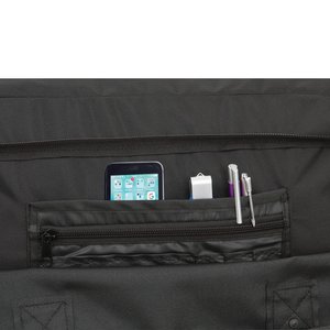 Additional Image 2 - a black bag with a pocket and a pen in it