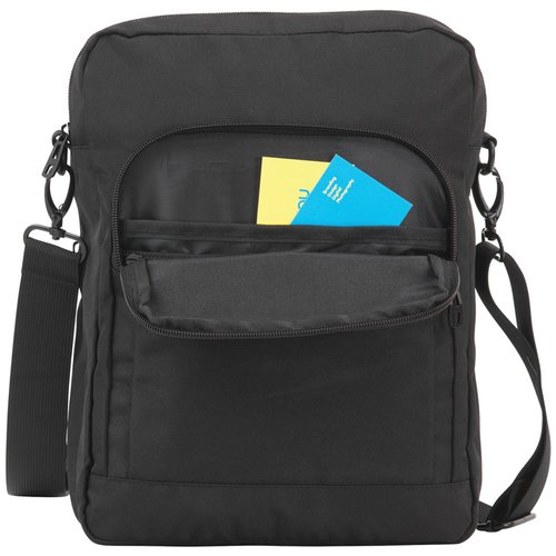 Additional Image 1 - a black bag with a blue and yellow card inside