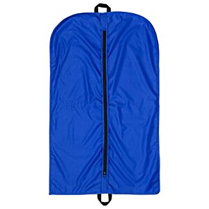 Additional Image 2 - a blue garment bag with a zipper