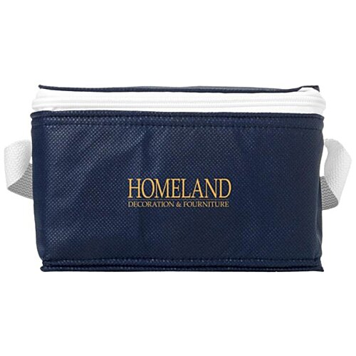 Additional Image 3 - a blue and white cooler bag