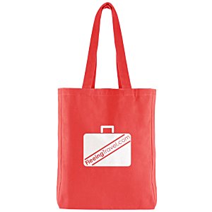 Additional Image 1 - a red bag with a white square on it