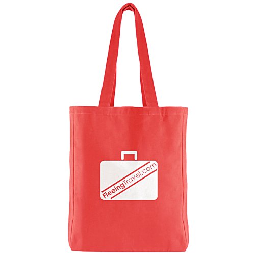 Additional Image 1 - a red bag with a white square on it