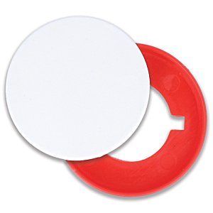 Additional Image 1 - a white and red circle with a hole in the middle