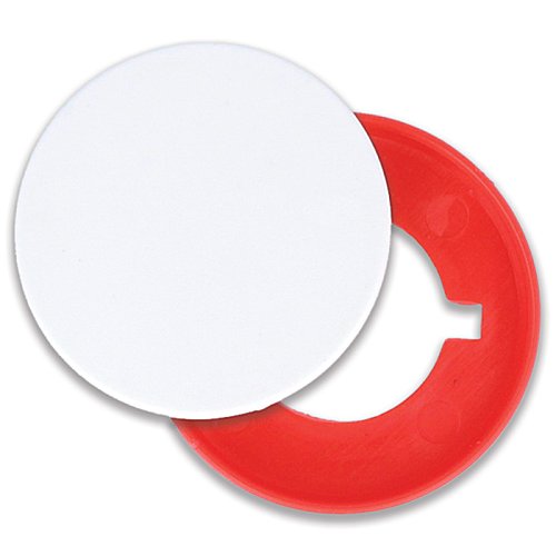Additional Image 1 - a white and red circle with a hole in the middle