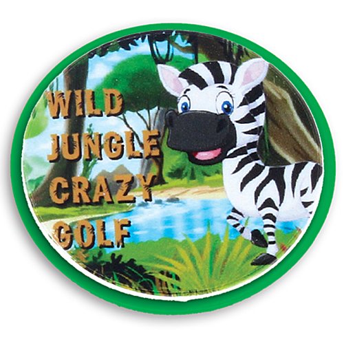 Additional Image 10 - a round button with a zebra in the background