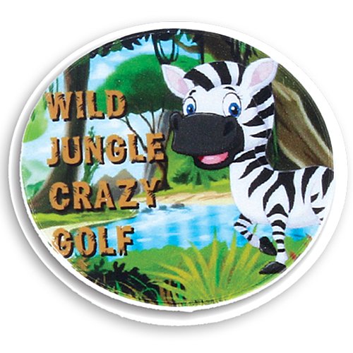 Additional Image 4 - a white circle with a zebra on it