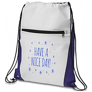 Additional Image 2 - a white and blue backpack