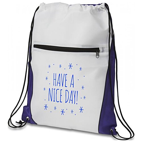 Additional Image 2 - a white and blue backpack