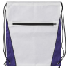 View Image 4 of 7 of DISC Contrast Drawstring Bag - Full Colour