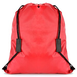 Additional Image 4 - a red backpack with black straps
