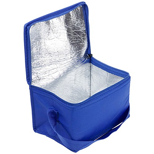 Additional Image 2 - a blue lunch bag with a zipper