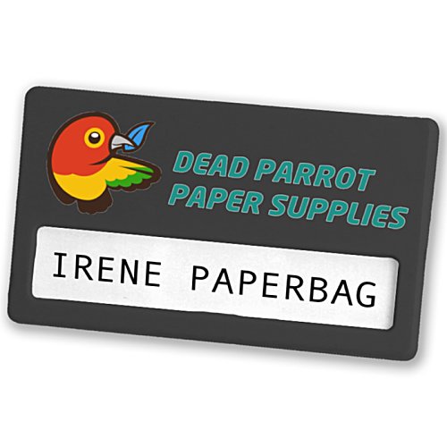 Additional Image 8 - a black rectangular sign with a bird on it