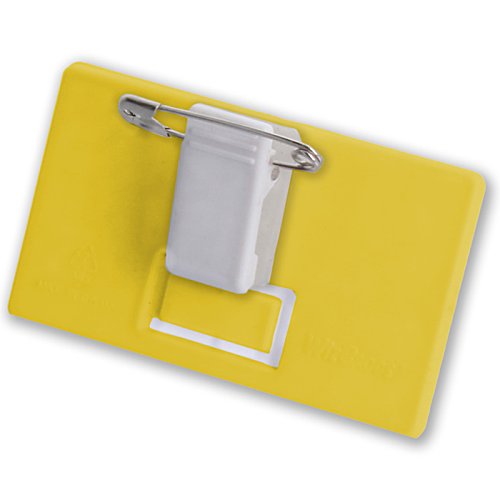 Additional Image 1 - a yellow card with a silver clip