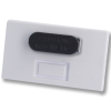 View Image 2 of 2 of Full Colour Magnetic Name Badge - White