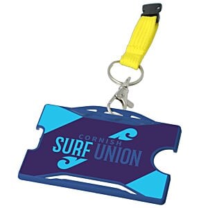 Additional Image 2 - a blue and yellow keychain